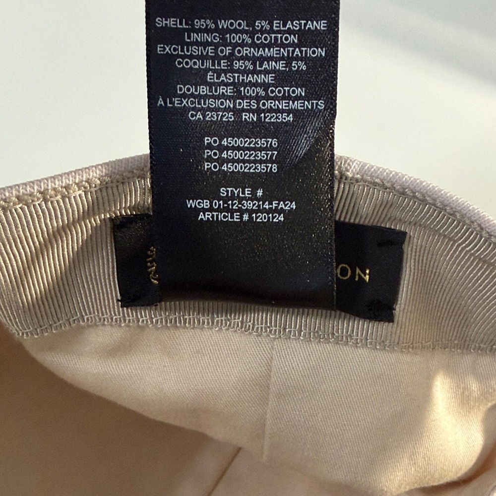 Aritzia Babaton Light Pink Mauve Baseball Cap OS - Picture 5 of 7